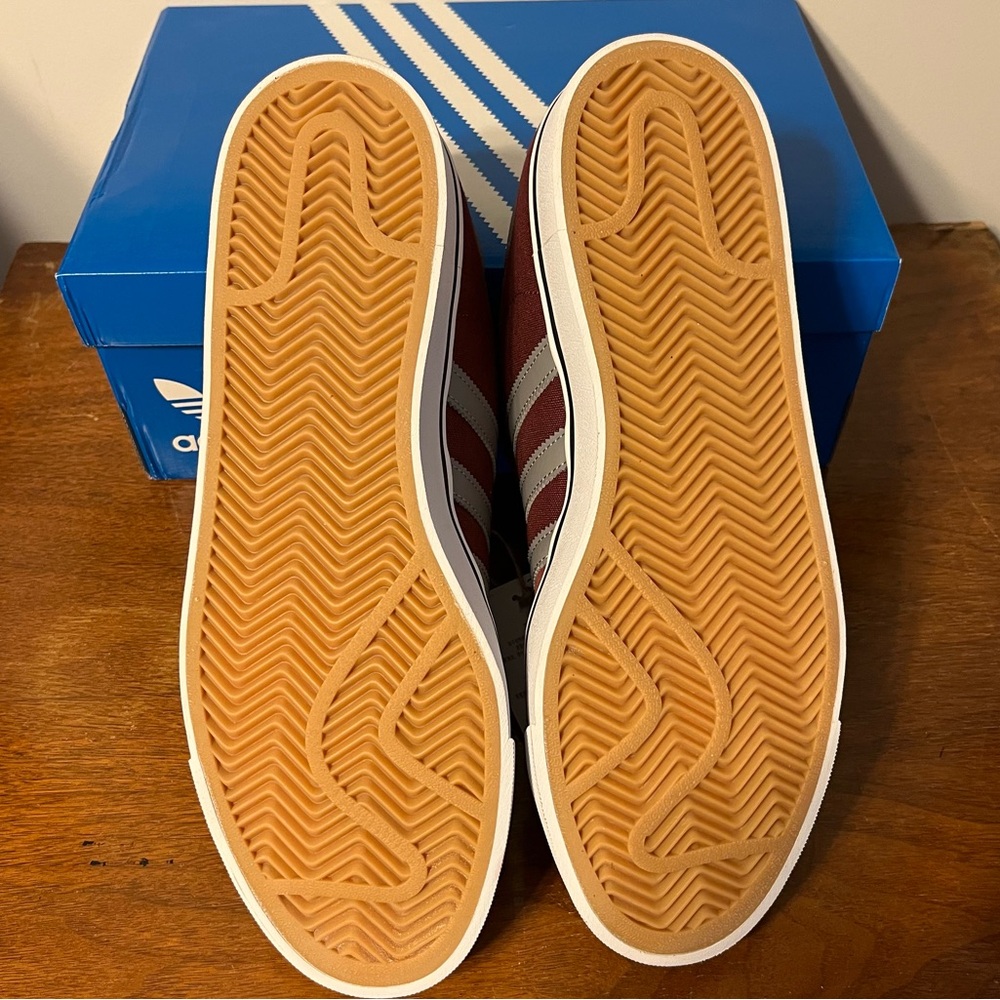 Adidas Burgundy Campus Vulc Shoes - Picture 6 of 6